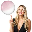 balon foliowy okragly bialo rozowy flexmetal 18 rnd