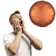 balon foliowy okragly satynowy miedziany amscan 17 rnd