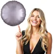 balon foliowy okragly satynowy popielaty amscan 17 rnd
