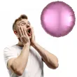 balon foliowy okragly satynowy rozowy amscan 17 rnd