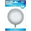 balon foliowy okragly srebrny godan 18 rnd