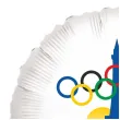 balon foliowy olimpiada paryz 2024 eiffla bialy 18 rnd