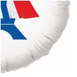 balon foliowy olimpiada paryz 2024 eiffla bialy 18 rnd