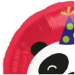 balon foliowy panda w czapeczce urodzinowej czerwony folat 18 rnd
