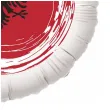 balon foliowy panstwa swiata albania bialy 18 rnd