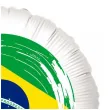 balon foliowy panstwa swiata brazylia bialy 18 rnd