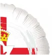 balon foliowy panstwa swiata irlandia polnocna bialy 18 rnd