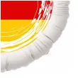 balon foliowy panstwa swiata niemcy bialy 18 rnd