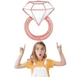 balon foliowy pierscionek z diamentem rozowe zloto partypal 31 shp