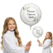 balon foliowy pierwsza komunia swieta mietowa geometria 18 rnd