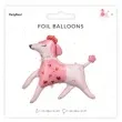 balon foliowy pies pudel z serduszkami xxl partydeco 47 shp