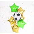 balon foliowy pilka czarno bialy partydeco 16 orb