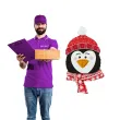 balon foliowy pingwin w czerwonej czapeczce grabo 34 shp