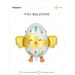 balon foliowy piskle w pisance mix partydeco 22 shp