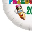 balon foliowy przedszkole 2024 25 bialy 18 rnd