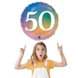 balon foliowy rainbow liczba 50 grabo 18 rnd