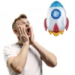 balon foliowy rakieta kosmiczna partypal 29 shp