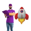 balon foliowy rakieta kosmos flexmetal 24 shp