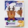balon foliowy renifer w kraciastym szaliku betallic 35 shp