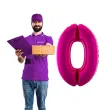 balon foliowy rozowa radosc cyfra 0 rozowy funnyfashion 41 dgt