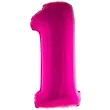 balon foliowy rozowa radosc cyfra 1 rozowy funnyfashion 41 dgt