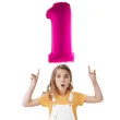 balon foliowy rozowa radosc cyfra 1 rozowy funnyfashion 41 dgt