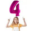 balon foliowy rozowa radosc cyfra 4 rozowy funnyfashion 41 dgt