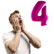 balon foliowy rozowa radosc cyfra 4 rozowy funnyfashion 41 dgt