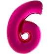 balon foliowy rozowa radosc cyfra 6 rozowy funnyfashion 41 dgt