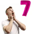 balon foliowy rozowa radosc cyfra 7 rozowy funnyfashion 41 dgt