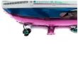 balon foliowy samolot pasazerski rozowy jix 33 shp