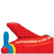 balon foliowy samolot vintage czerwony qualatex 36 shp