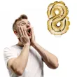 balon foliowy samopompujacy cyfra 8 zloty godan 9 dgt