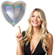 balon foliowy serca holo srebrny grabo 18 hrt