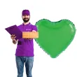 balon foliowy serce classic zielony partypal 18 hrt
