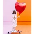 balon foliowy serce duze czerwony partydeco 28 hrt
