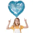 balon foliowy serce holo galactic turkusowy folat 24 hrt
