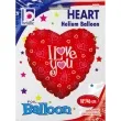 balon foliowy serce i love you betallic 18 hrt