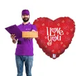 balon foliowy serce i love you betallic 18 hrt
