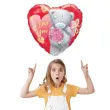 balon foliowy serce i love you z misiem qualatex 18 hrt