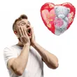 balon foliowy serce i love you z misiem qualatex 18 hrt