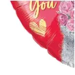 balon foliowy serce i love you z misiem qualatex 18 hrt
