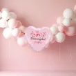 balon foliowy serce kwiat jabloni dziewczynka dekoracja na baby shower gender reveal 18 hrt