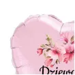 balon foliowy serce kwiat jabloni dziewczynka dekoracja na baby shower gender reveal 18 hrt