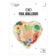 balon foliowy serce kwiaty partypal 18 hrt