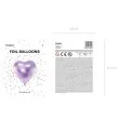 balon foliowy serce liliowy jasny partydeco 18 hrt