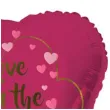 balon foliowy serce love is in the air bordowy folat 18 hrt