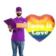 balon foliowy serce love is love kolorowy partydeco 14 hrt