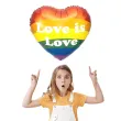 balon foliowy serce love is love kolorowy partydeco 14 hrt