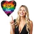 balon foliowy serce love is love teczowy flexmetal 18 hrt